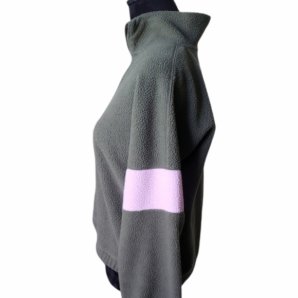 Abercrombie & Fitch Green Fleece Pullover - Picture 4 of 9